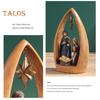 Heilige Familie Harz Figurine Krippen Advent Statue Joseph Jungfrau Maria Geburt von Jesus Skulptur Home Office Desktop Dekoration Ornament