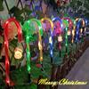 8Pcs Solar Christmas Candy Cane Light Led Pathway Lamp 8 Modes Outdoor Waterproof New Year Holiday Home Garden Decor