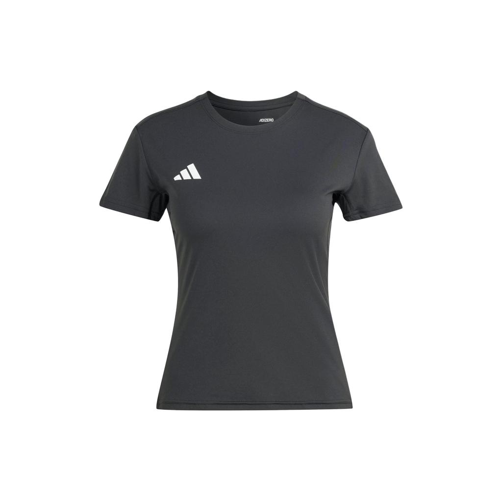 Adidas Adizero Essentials Running Slim Fit Short Sleeve T-Shirt Women Tops Black IN1172