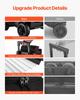 3 Ball Bowling Bag with Wheels Double Roller Bowling Bag Shoe Compartment