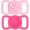 2 Pack Waterproof Silicone Holder Case For Airtag For Dogs And Cats - Scratch-Resistant, Anti-Lost GPS Tracker For Airtag