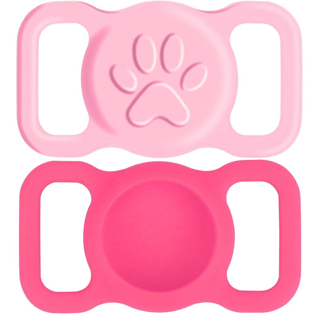 2 Pack Waterproof Silicone Holder Case For Airtag For Dogs And Cats - Scratch-Resistant, Anti-Lost GPS Tracker For Airtag