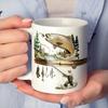 New Ceramic Coffee Mug: Hooked On Fishing