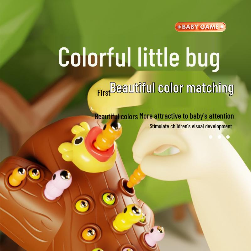 Woodpecker Magnetic Fishing Game: Educational Toy for Kids' Hand-Eye Coordination