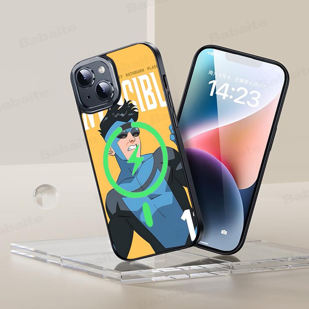 Beliebter Animations-Superheld I-Invincible Cartoon-Handyhülle Magnetische Hülle Für IPhone 16 14 13 12 11 15 Pro Max Plus