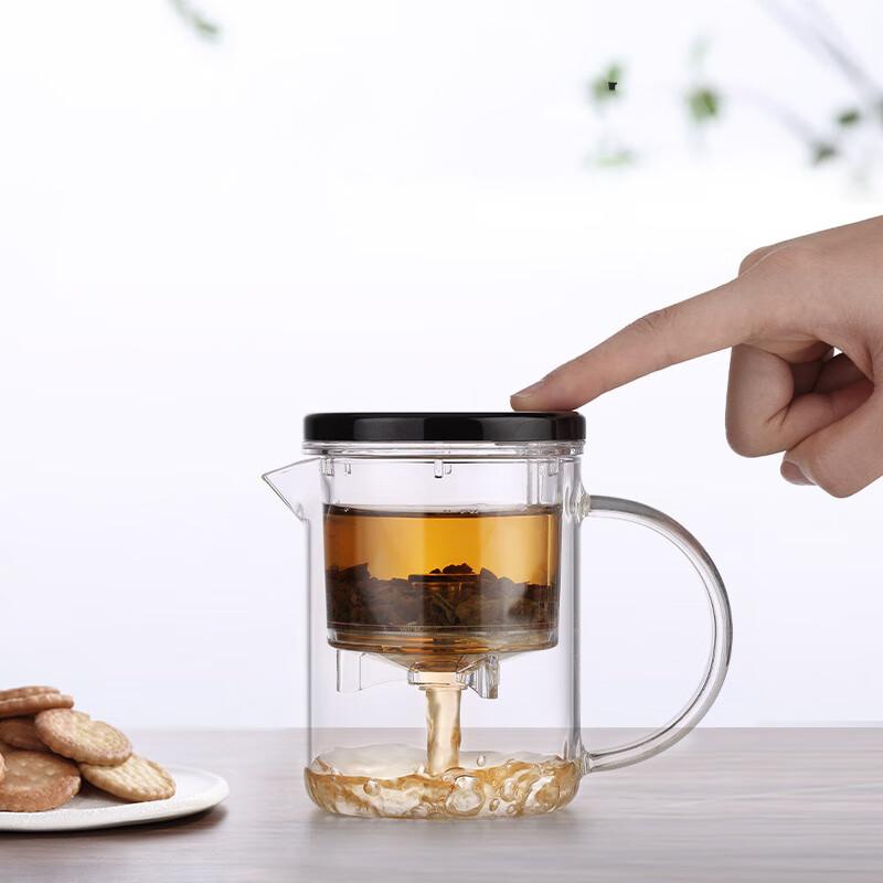 SAMADOYO Elegant Cup Insulation Separation Bubble Teapot Heat-resistant Glass Teapot Simple Filter Tea Cup