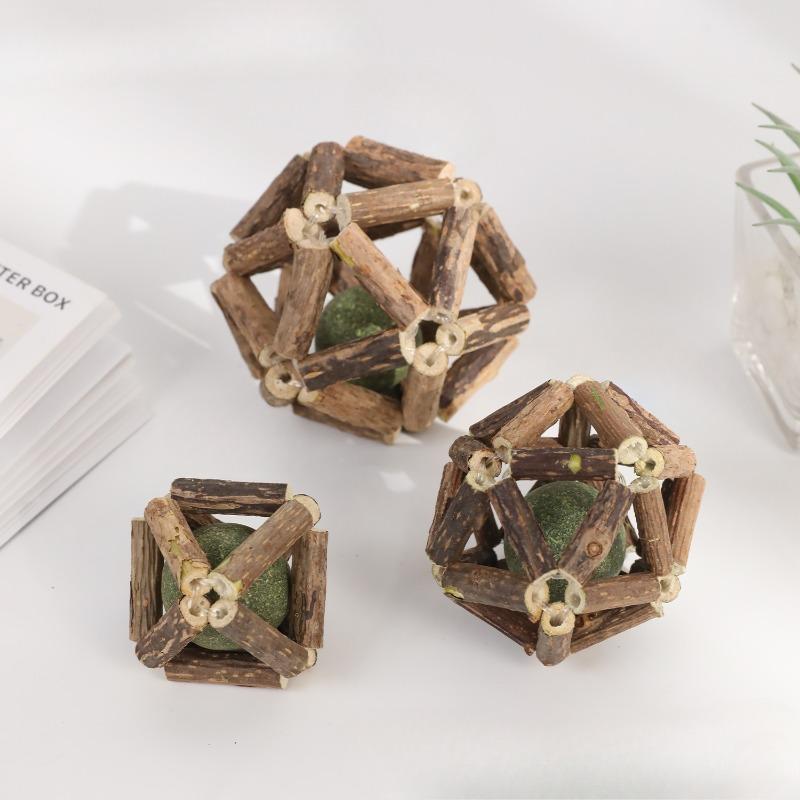 Cat Wood Tianliao Mint Balls, Cat Toys, Cat Weaving, Cat Mint, Pet Bell Balls, Pet Supplies