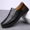 Fashion Handmade Classic Men's Sneakers Luxury Brand Male Genuine Leather Loafers New Comfty Casual Shoes Soft Driving Walking Footwear