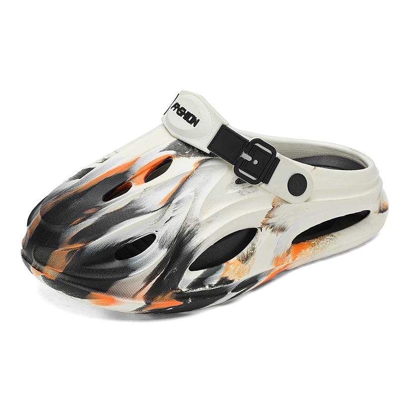 Men S  New Summer Outer Wear Sports Non-Slip Anti-Odor Thick-Soled Beach Two-Wear Sandals And Slippers 40-41