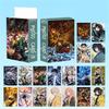 55pcs Anime Style Collectible Photo Cards Set LOMO Style Character Illustration Postcards for Collection and Display