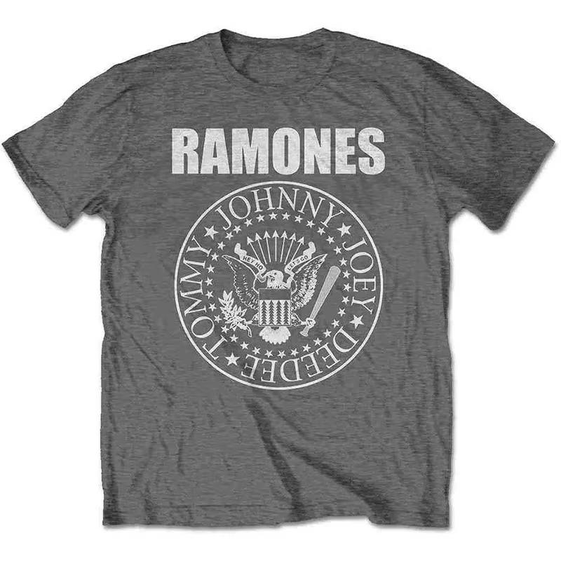 Ramones American Legendary Punk Band Casual Tshirt Unisexs And Unisexs Luxury Band Oversized Unisex Cotton Y2k Short Classic