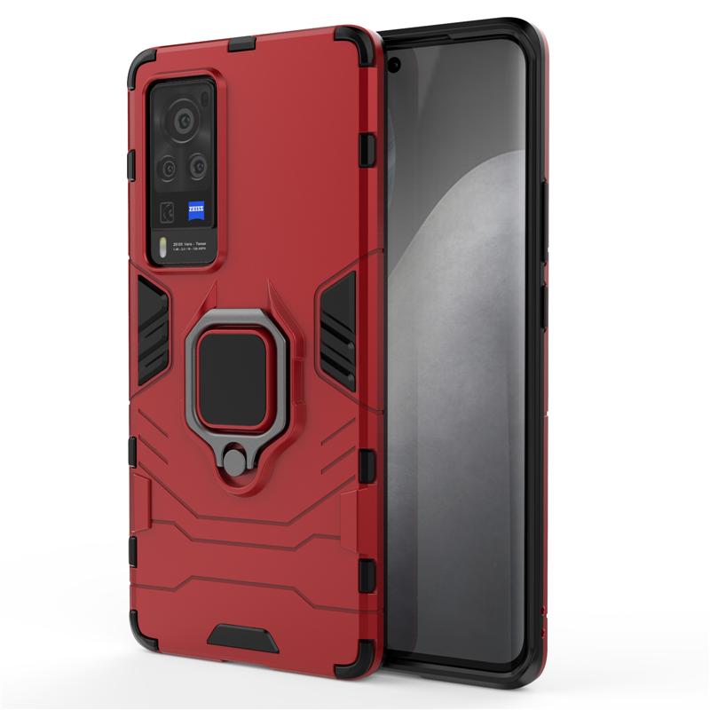 Magnetic Metal Ring Holder TPU Bumper Armor Shockproof Case For VIVO X30 X50 X60 X70 Pro Hard Plastic Back Cover Coque Funda