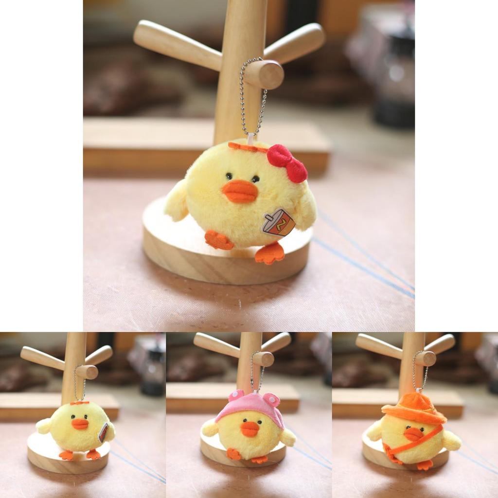 Keychain Yellow Chick Backpack Decor Pp Cotton Stuffed Doll Gift Kids For