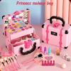 32Pcs Kids Makeup Toys Girls Real Makeup Kit Washable Non-Toxic Makeup Toy Set Retro Beauty Makeup