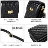 RAKEE Women's Leather Shoulder Bag, Cell Phone Bag, Smartphone Pouch, Crossbody Bag, Wallet Pouch, Stylish Clasp Bag