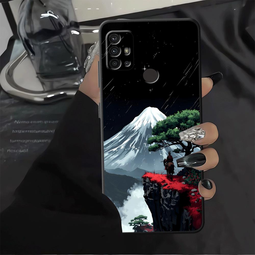Phone Cover Case for Motorola Moto G52 G60s G32 G50 G51 G73 G71 G53 G30 Edge 20 Pro 30 Lite G22 Edge40 Creative Mountain Peak