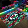 Blackburn Rovers Football Design Crystal Velvet Carpet Cozy Non?Slip Printed Rug For Bedroom Living Room Entrance