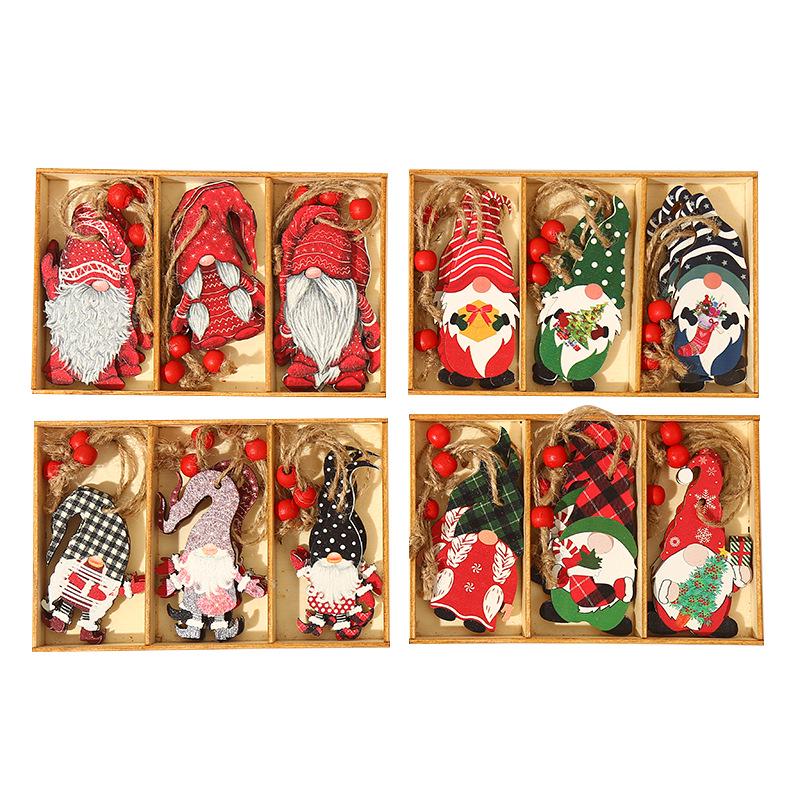 Hand-Painted Forest Man Wooden Ornaments - Cute Christmas Decorations & Gifts