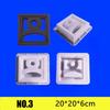 Plastic Holle Baksteenmal 20*20*6cm 3D Beeldhouwerk Cement Antieke Baksteenmal Antislip Vierkante Muursteenmal Rooster Achtergrond