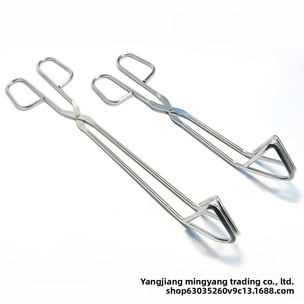 Stainless Steel Food Tongs for Cooking, BBQ Baking Non-Slip, Anti-Scald, Rust-Resistant, Multipurpose Tool---