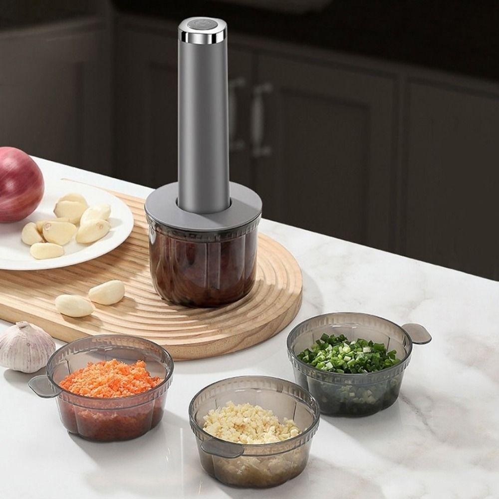 Plastic Electric Meat Grinder Powerful Motor Efficient Cordless Vegetable Chopper USB Rechargeable Baby Food Processor