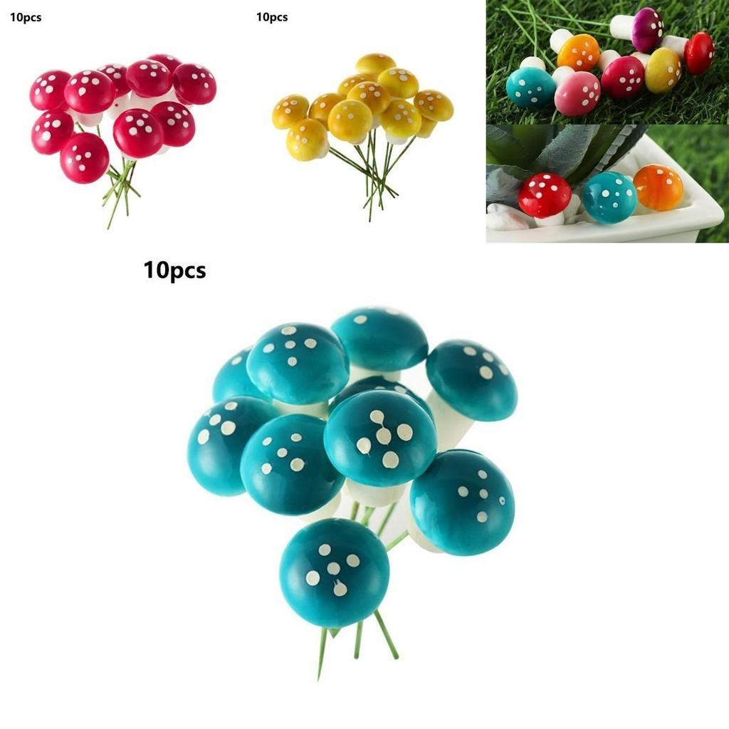 High-quality Colorful Mushroom Ornaments For Beautiful Miniature Landscaping