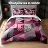 Burnley Football Design Bed Bedding Set 1 Duvet Cover + 2 Pillowcases Soft Breathable Household Bed Linens