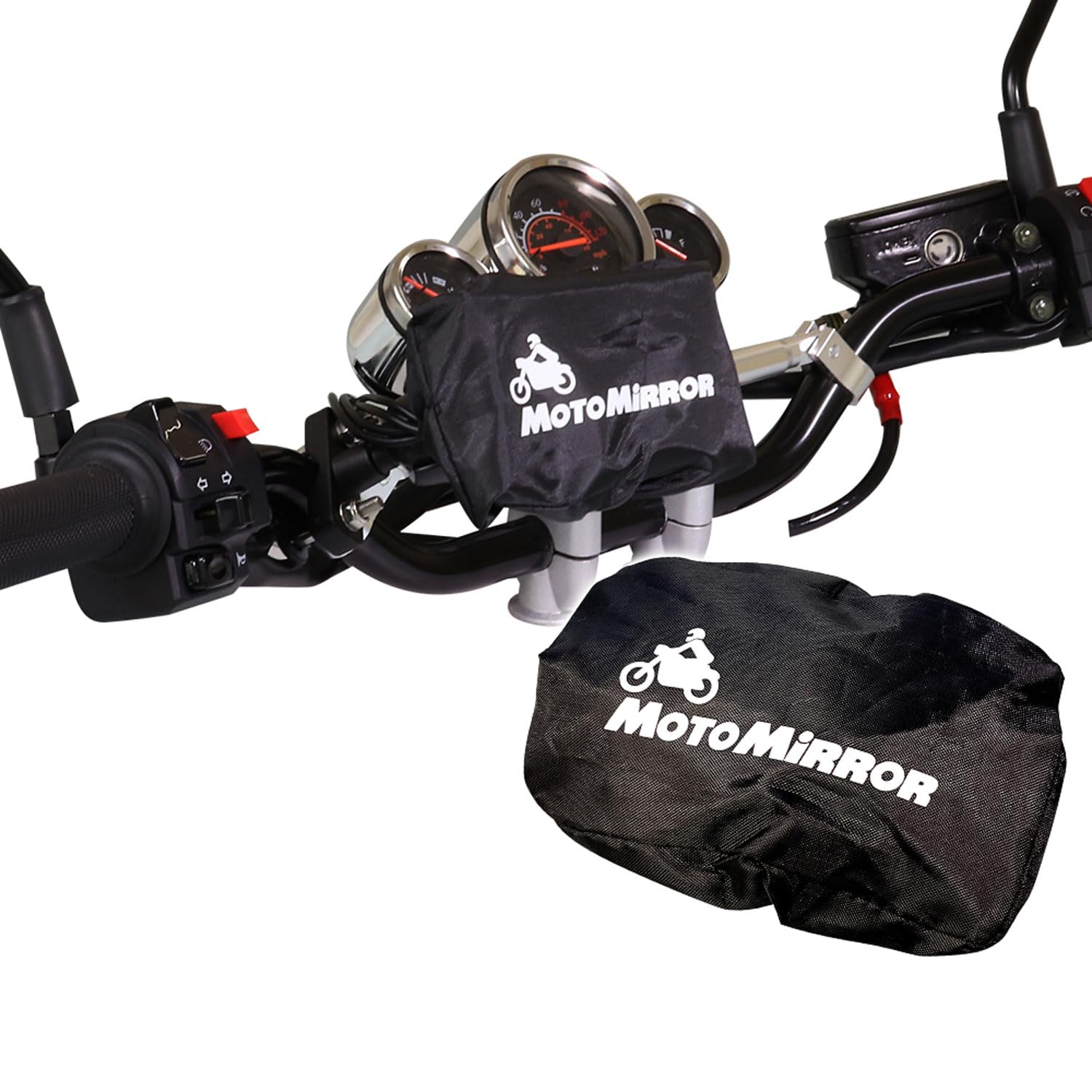 

MAXWIN MOTOMIRROR MOTOMIRROR Motorcycle Monitor, Waterproof Cover, Monitor Cover, Drive Recorder, 5 Inches, Rain/Wet чёрный