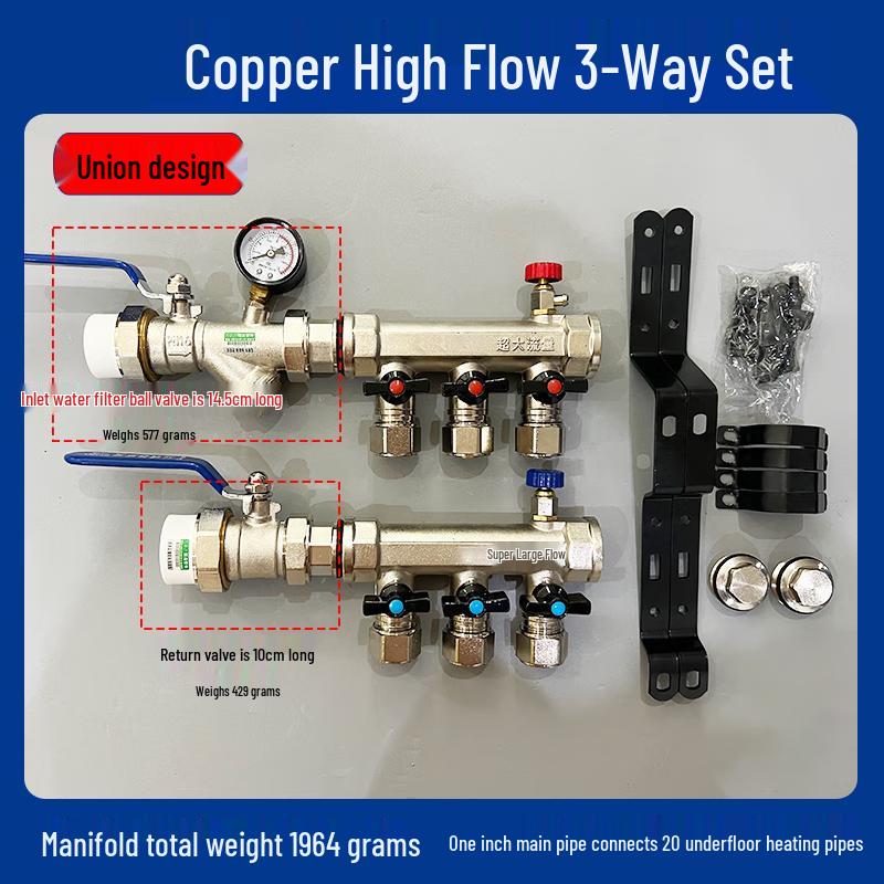 Tie Muyun Copper Floor Heating Manifold