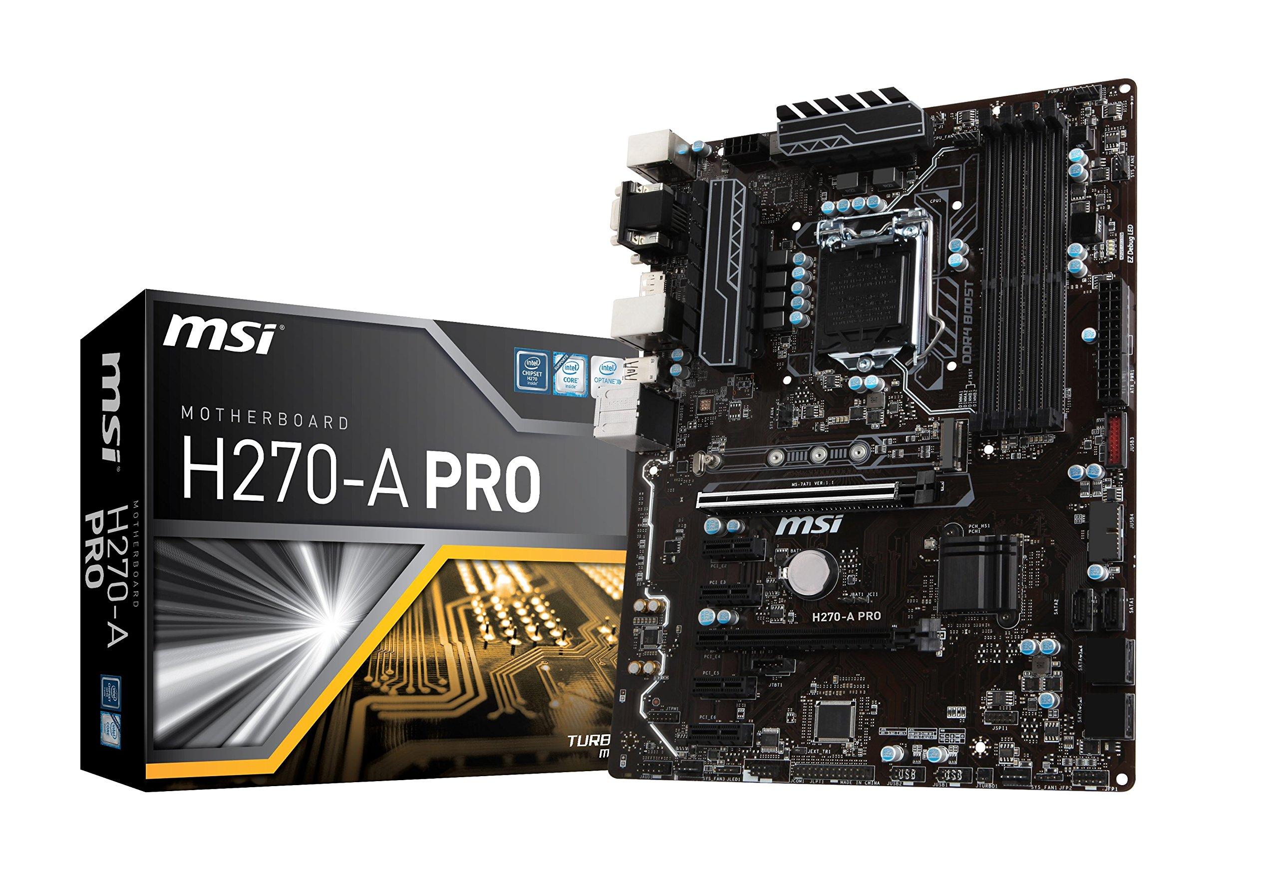 

MSI PRO motherboard Intel H270 MB4136 H270-A [with chipset]