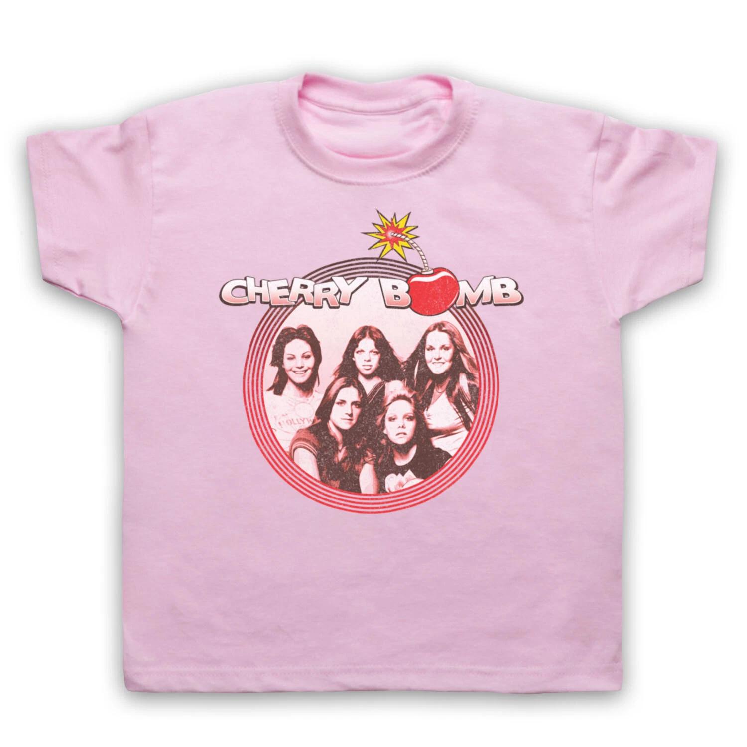 CHERRY BOMB UNOFFICIAL THE RUNAWAYS JOAN JETT ROCK BAND KIDS CHILDS T-shirt 160