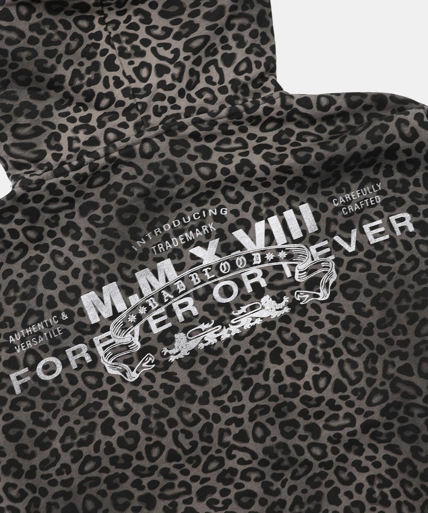 Badblood Viper Logo Zip-Up Hoodie - Black Leopard