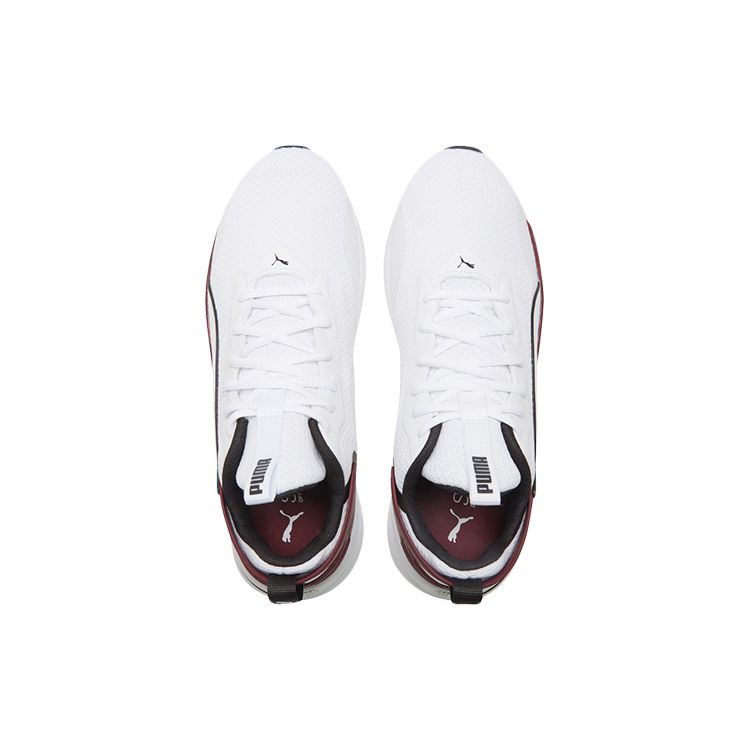 Puma Softride Fabric Synthetic Leather Comfortable Versatile Shock Absorbing Durable Mid-Top Casual Shoes Men Casual Shoes White Black 193737-09