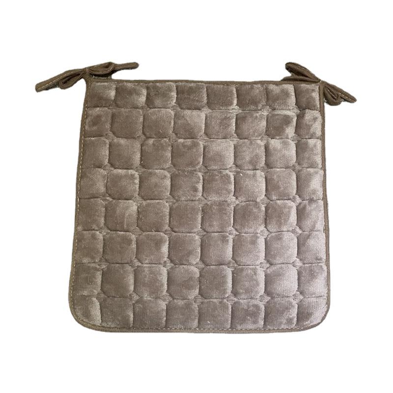 Quilted Chair Seat Cushion with Ties Soft Comfortable Padding for Dining Room Kitchen Office Chair Seat Support