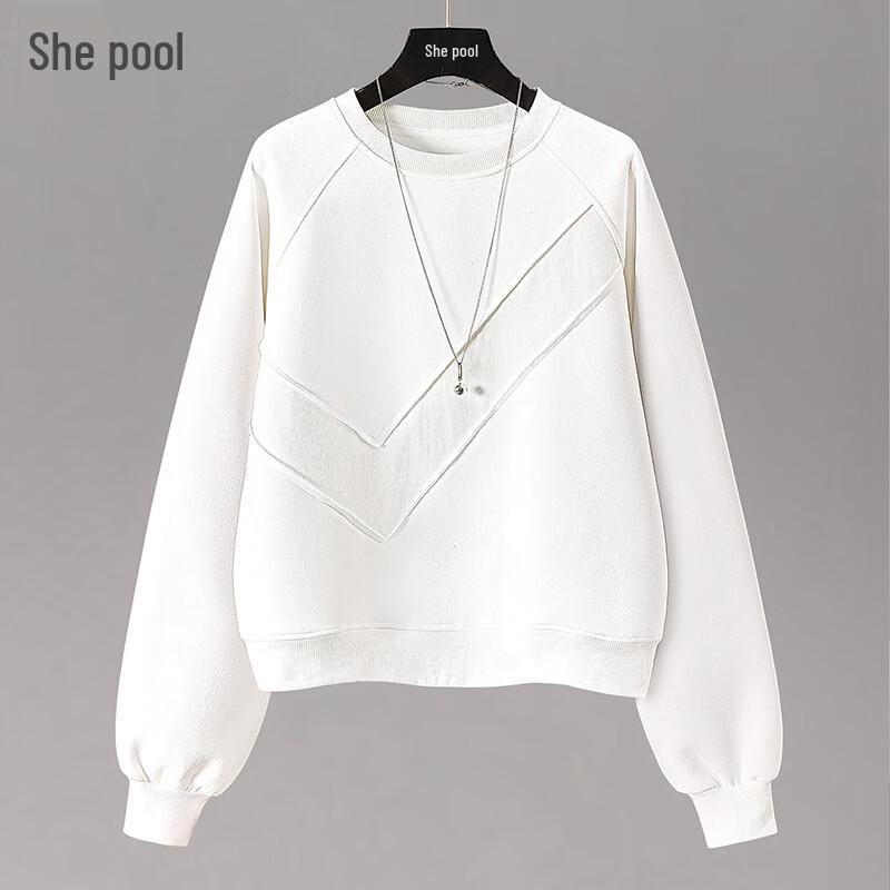 

Women s Patchwork Design Pullover Sweatshirt L
