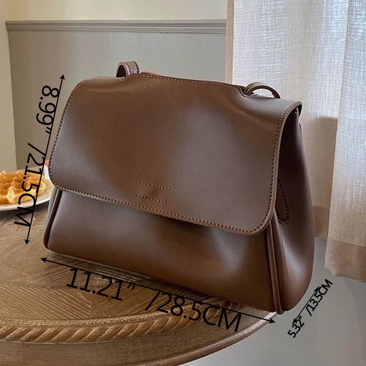 

New Fashion Trend Versatile High-Quality Texture Large Capacity Simple Korean Style Factory Direct Sale Single Shoulder Crossbody Bag темно-коричневого кольору