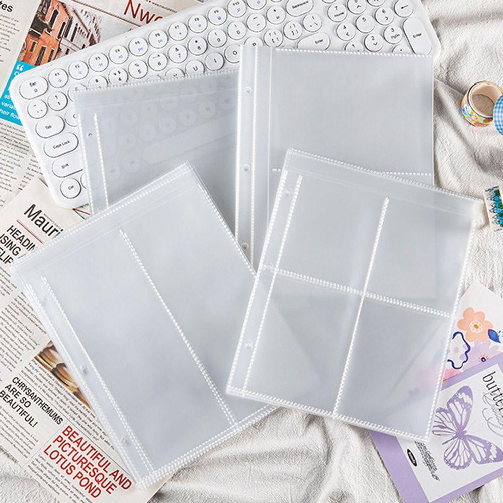 10 шт. або 25 шт. прозорих аркушів підшивки для фотокарток Kpop із кількома кишенями Фотоальбом для фото