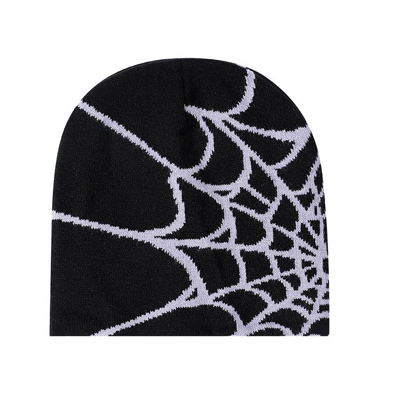 Spider Web Warm Knitted Jacquard Beanie Hat Outdoor Wool Cold Cold Unisex Cold Hat