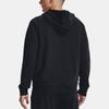 Under Armour Rival Fleece Full-Zip Solid Color Hoodie Men Sweatshirt Black 1379863-001