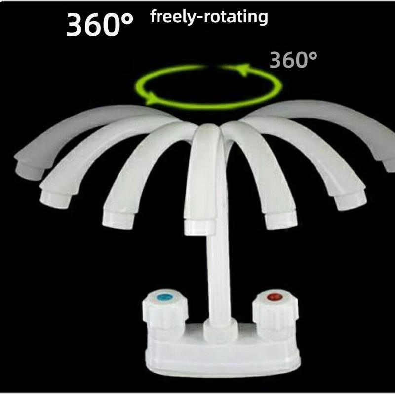 Plastic Faucet for Household Kitchen Sink Single Hole Anti-splash Universal Courtyard Kitchen Bathroom Basin Faucet