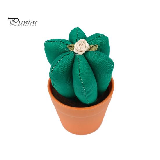 Decorative Artificial Plant for Office Handmade Cactus Ornaments, Soft Fabric Potted Desk Small Succulents Decor Decor, No Watering Mini Desktop