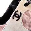 Tolle CHANEL Sneaker COCO Markenzeichen Matelassé Logo Sohle Wildleder rosa schwarz 36 G38290 Gebraucht