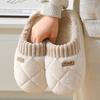 Home Warm Cotton Slippers, Non-Slip Thick Sole, Indoor Winter Shoes for Men & Women