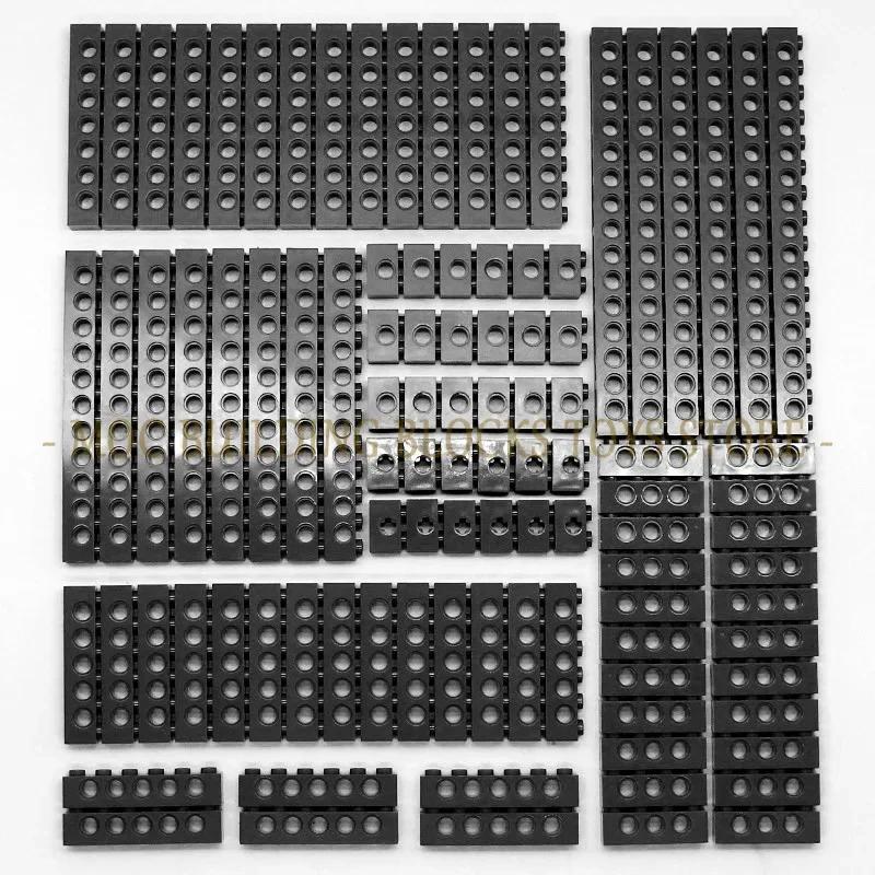 Technical Building Blocks Parts Bulk MOC Thick Bricks 6 Color Combination Accessories Studded Long Beams Robot Children Toys