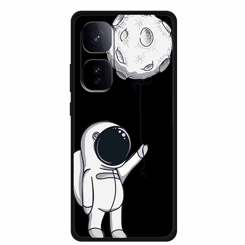 Black Silicone Case For Vivo iQOO Neo 10 Pro Plus Case Cartoon Coque Soft Back Cover For Vivo iQOO Neo 9s Pro Plus Case Funda