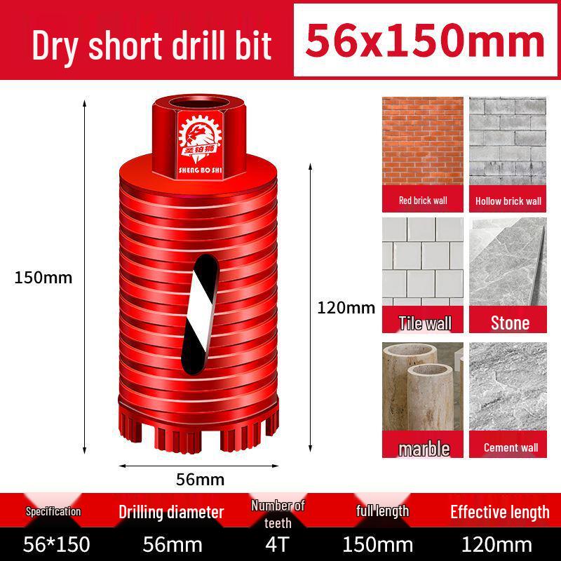 Sharp 180 Diamantbohrer für Trockenbohrung - Schlagbohrwerkzeug für Anschlussdose und Dunstabzugshaube Wandöffner
