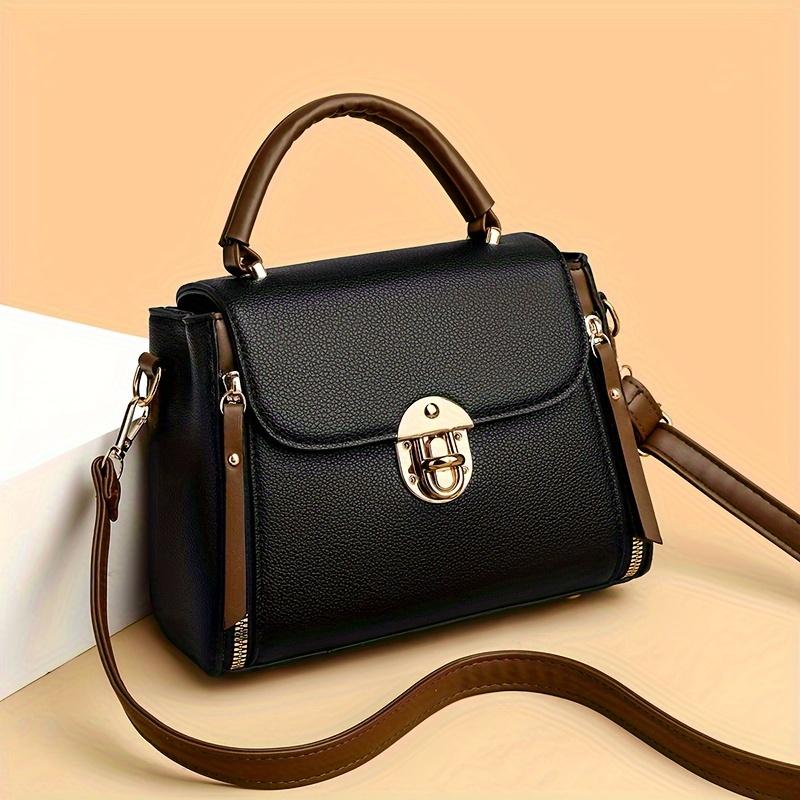 

1Pc New High-end Bag Women s Autumn Fashion Portable Lock Women s Bag Small Square Bag Versatile Shoulder Messenger Bag