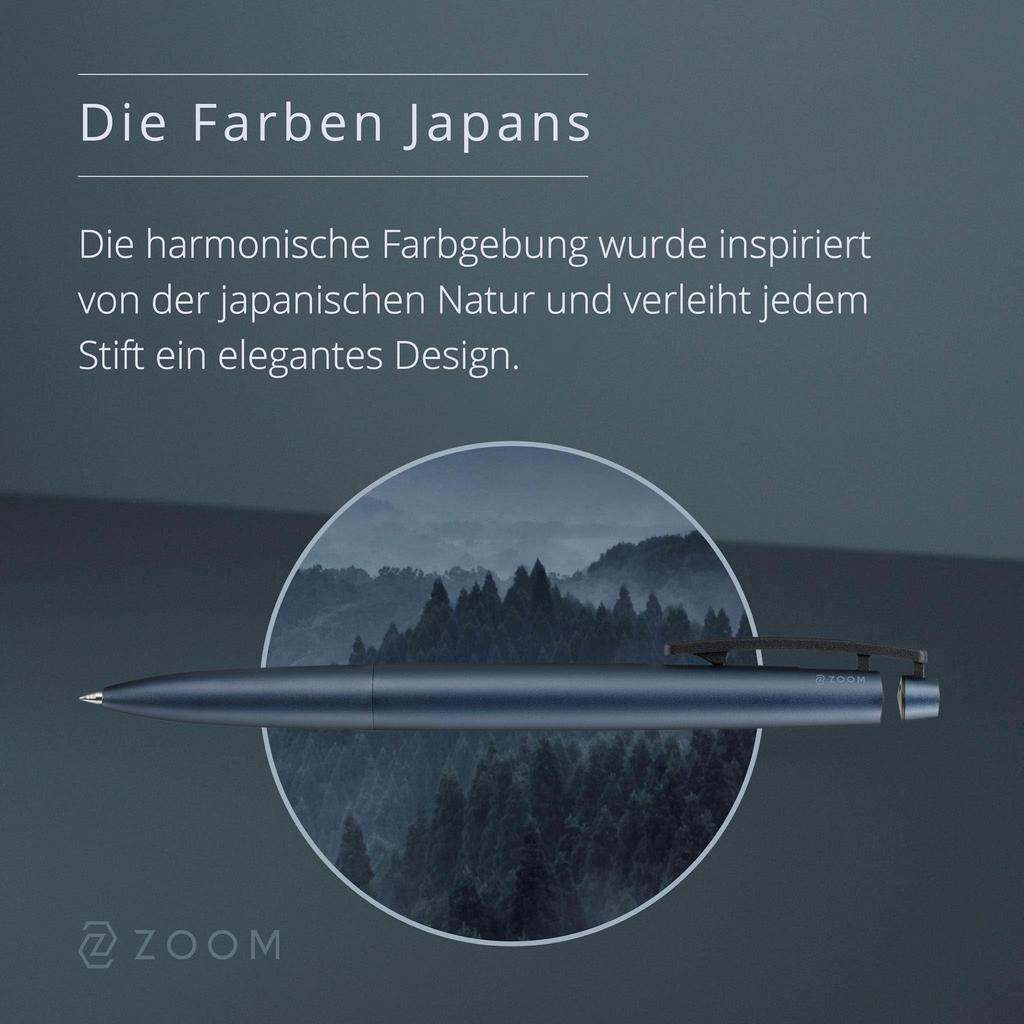 ZOOM C1 Ballpoint Graphite Stylish and Popular Oil-Based Pen, 0.7mm, Blue, (BC-ZC)