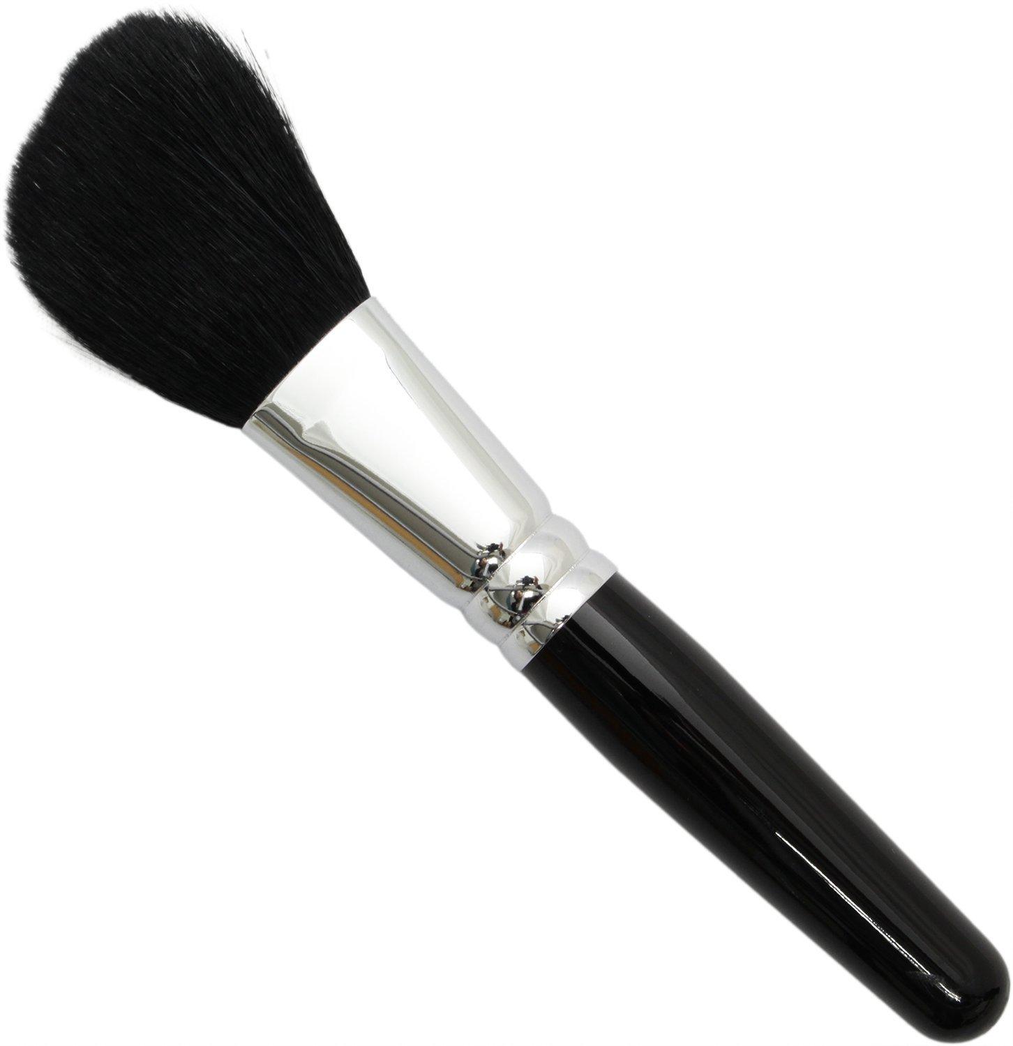 

Kumanofude Makeup Brush SR Series Cheek Brush Diagonal Goat Hair чорний
