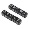 30PCS Number Dice Six Sided Multiples of 2 Number Plastic Light Weight Portable Dice Cubes for Teaching Board Games